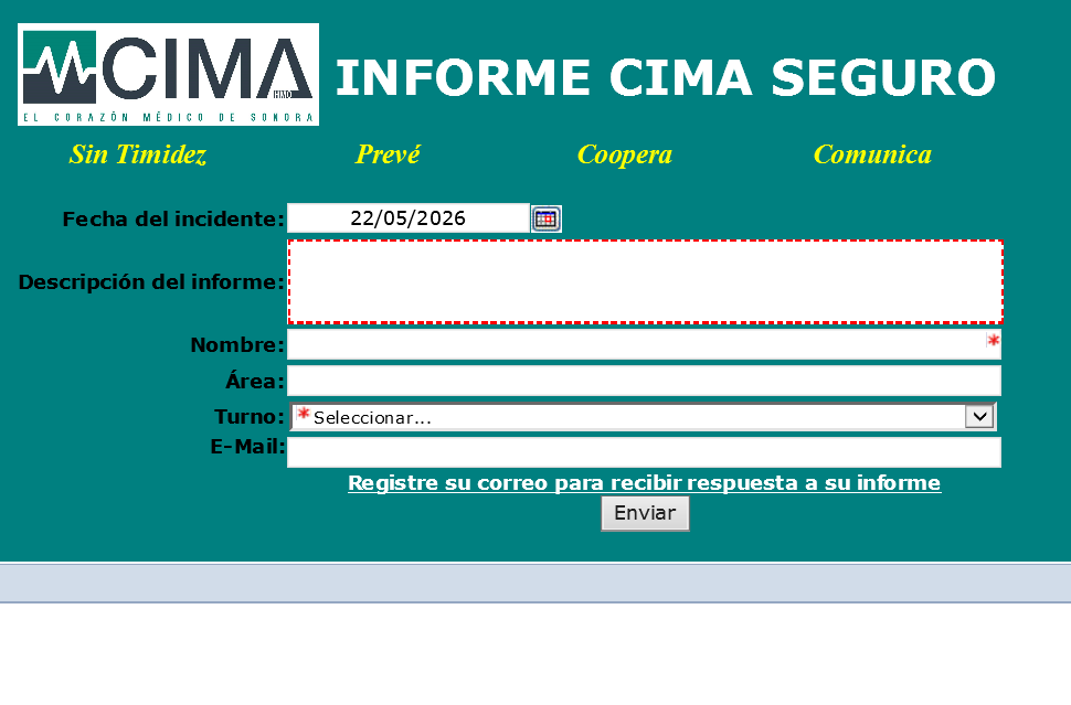 INFORME CIMA SEGURO