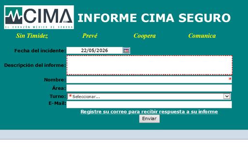 INFORME CIMA SEGURO